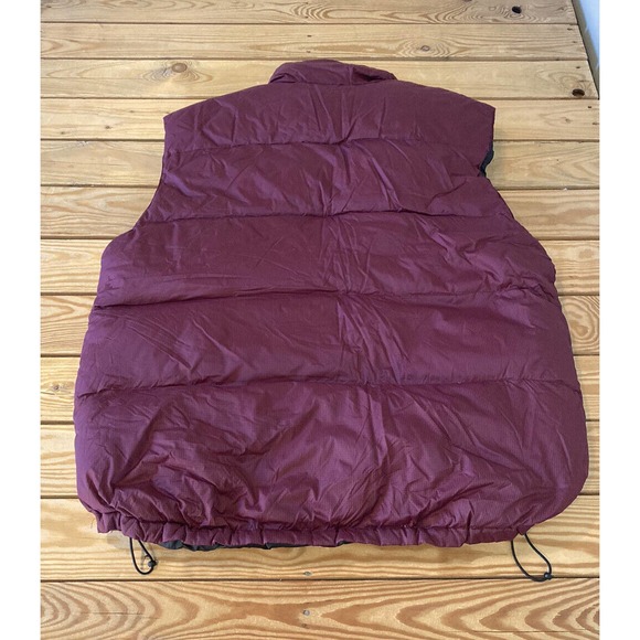 Montana Mountaineering GRIZ Down Puffer Vest Size Large Men’s Maroon Full Zip - Picture 2 of 8
